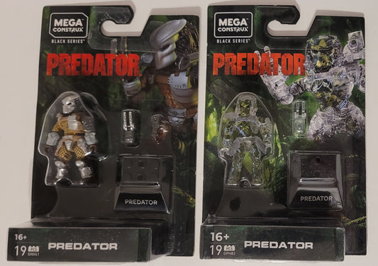 Mega Construx Heroes Predator Basic & Camo Figures